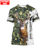Joycorners Customized Name Deer Hunting 2 3D Design All Over Printed