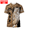 Joycorners Customized Name Owl Hunting 3D Design All Over Printed