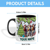 Joycorners Texas Longhorn Christmas Personalized Name Two Tone Mug