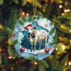 Joycorners Personalized Farmhouse Cow Acrylic Ornament (14 Breed Options)