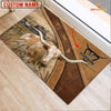 Joycorners Texas Longhorn Personalized - Welcome  Doormat