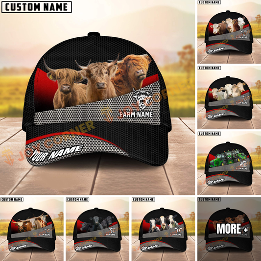 Joycorners Farm Mesh Customized Name And Farm Name 3D Classic Cap