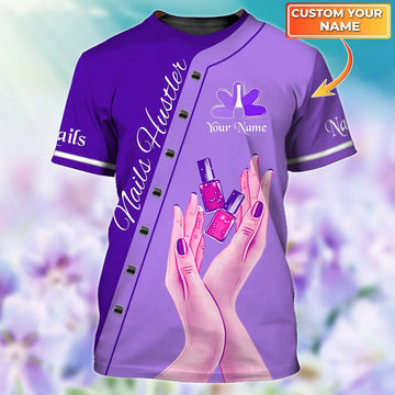 Nails - Personalized Name Gift for Nails Lovers, Nails Salon Uniform 3D Shirt