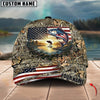 Joycorners American Flag Fishing Sunrise Farm Scene Camo Custom Name 3D Cap (12 Breeds)