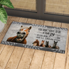 Joycorners Horse You Don't Have To Be Crazy To Live Here We Will Train You Doormat