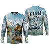Joycorners Don't Stand A Chance Men Fishing Shirt, SPF Long Sleeve Shirts, Presents For Fishermen