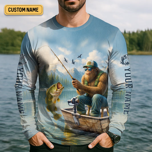Joycorners Don't Stand A Chance Men Fishing Shirt, SPF Long Sleeve Shirts, Presents For Fishermen