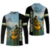 Joycorners Boatin And Floatin, Bigfoot Fishing Shirt, Funny Fishing Shirt, SPF Shirt, Presents For Fishermen