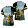 Joycorners Boatin And Floatin, Bigfoot Fishing Shirt, Funny Fishing Shirt, SPF Shirt, Presents For Fishermen