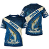 Joycorners Swordfish Logo Hooded UPF Shirt, Fish Button Up Shirt, Fisherman Outfit, Presents For Fishermen