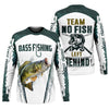 Joycorners No Fish Left Behind, Team Fishing Shirt, Mens SPF Shirt, Fishing Gifts For Men, Bass Fishing