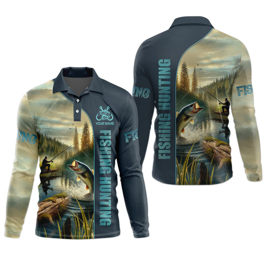 Joycorners Fishing Hunting, Breathable Long Sleeve Shirt, Long Sleeve Sun Shirt Mens, Fishing Gifts For Men