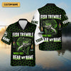 Joycorners Fish Tremble When They Hear My Name, SPF Long Sleeve Shirts, Funny Fishing Shirt, Men Long Sleeve Shirt