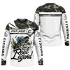 Joycorners Camo Fishing Shirt, Fish Button Up Shirt, SPF Long Sleeve Shirts, Presents For Fishermen