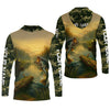 Joycorners Camouflage Fishing Shirts, Fish Button Up Shirt, Long Sleeve Sun Shirt, Presents For Fishermen