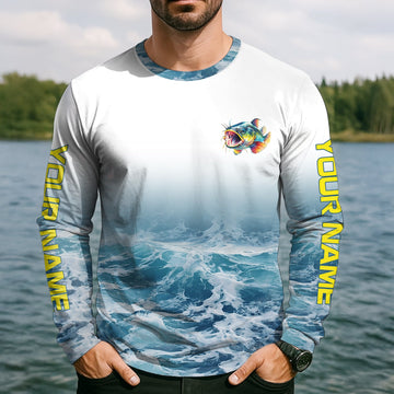Joycorners I Fish For Catfish Everything Else Is Bait, Fishing UPF Shirts, Fisherman Gift, Men Long Sleeve Shirt