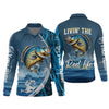 Joycorners The Reel Life, Fishing UV Shirts, Men Button Down Shirt, Fisherman Gift, Mens Casual Shirts, Crappie Fish