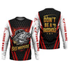 Joycorners Don't Be A Basshole, Bass Whisperer, Funny Fishing Shirt, UV Protection Shirt, Men Long Sleeve Shirt