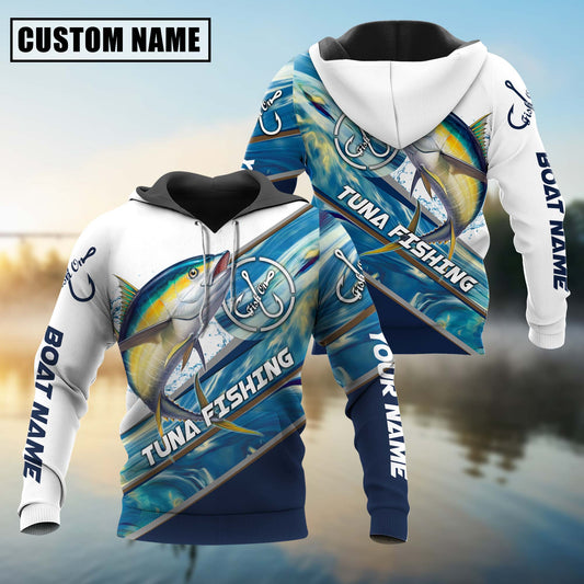 joycorners Personalized Tuna Fishing Jerseys 3D Hoodie