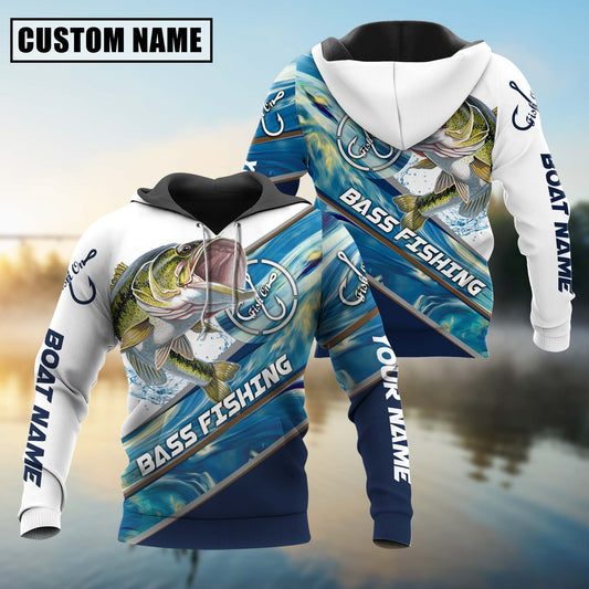 joycorners Personalized Bass Fishing Jerseys 3D Hoodie
