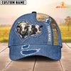 Joy Corners Holstein Customized Name Denim Cap