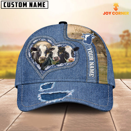 Joy Corners Holstein Customized Name Denim Cap