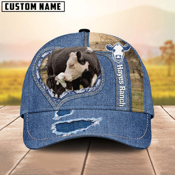 Joy Corners Black Baldy Customized Name Denim Cap For LynDell