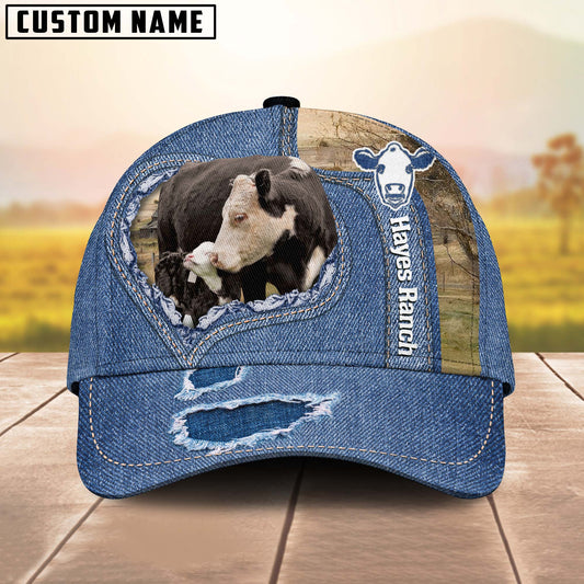 Joy Corners Black Baldy Customized Name Denim Cap For LynDell