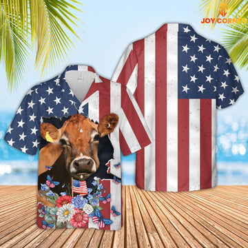 Joycorners Jersey 4th of July 3D Hawaiian Shirt