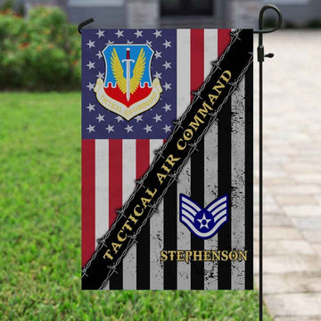 Joycorners Personalized USAF Command Air Force Veteran Garden Flag #MT44