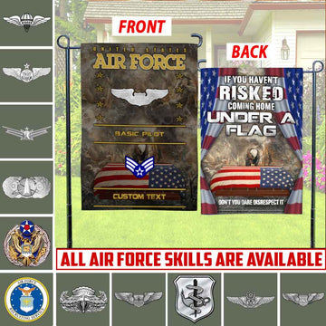 Joycorners Custom USAF Skill Badges Air Force Garden Flag #MT61