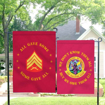 Joycorners Personalized USMC Battalions Marine Garden Flag