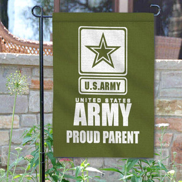 Joycorners Personalized Proud Veteran Parent Garden Flag
