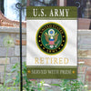 Joycorners Veteran Served With Pride Patriotic Garden Flag #MT50