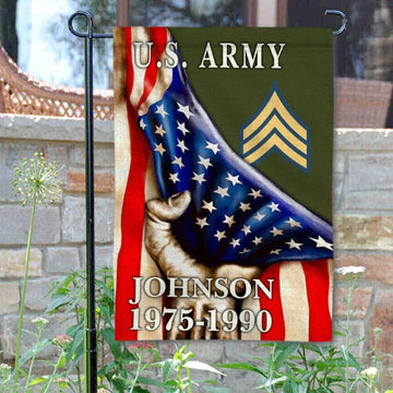 Joycorners Custom US Veteran Patriotic Garden Flag #MT33