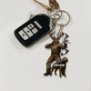 Joycorners Deer Bow Hunter With Hunting Dog Keychain & Ornament Personalized Name