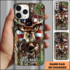 Joycorner Bow Hunting Deer American Flag Personalized Phone Case