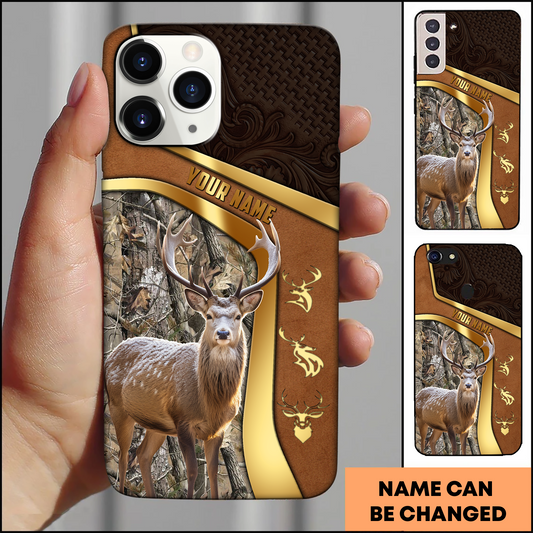 Joycorner Golden Leather Deer Personalized Phone Case