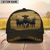 Joycorners Classic Personalized Name Black Cattle Cap