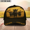 Joycorners Classic Personalized Name Black Cattle Cap