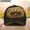 Joycorners Classic Personalized Name Black Cattle Cap