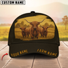 Joycorners Classic Personalized Name Black Cattle Cap