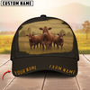 Joycorners Classic Personalized Name Black Cattle Cap