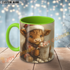 Joycorners Chrismas Highland Marshmallow Mug