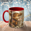 Joycorners Chrismas Highland Marshmallow Mug