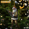 Joycorner Personalized Camo Hunter Santa Ornament