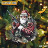 Joycorner Personalized Santa Duck Hunter Ornament