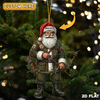Joycorner Personalized Christmas Bow Hunter Santa Ornament