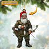 Joycorner Personalized Christmas Bow Hunter Santa Ornament