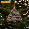 Joycorner Personalized Gun Christmas Tree Ornament